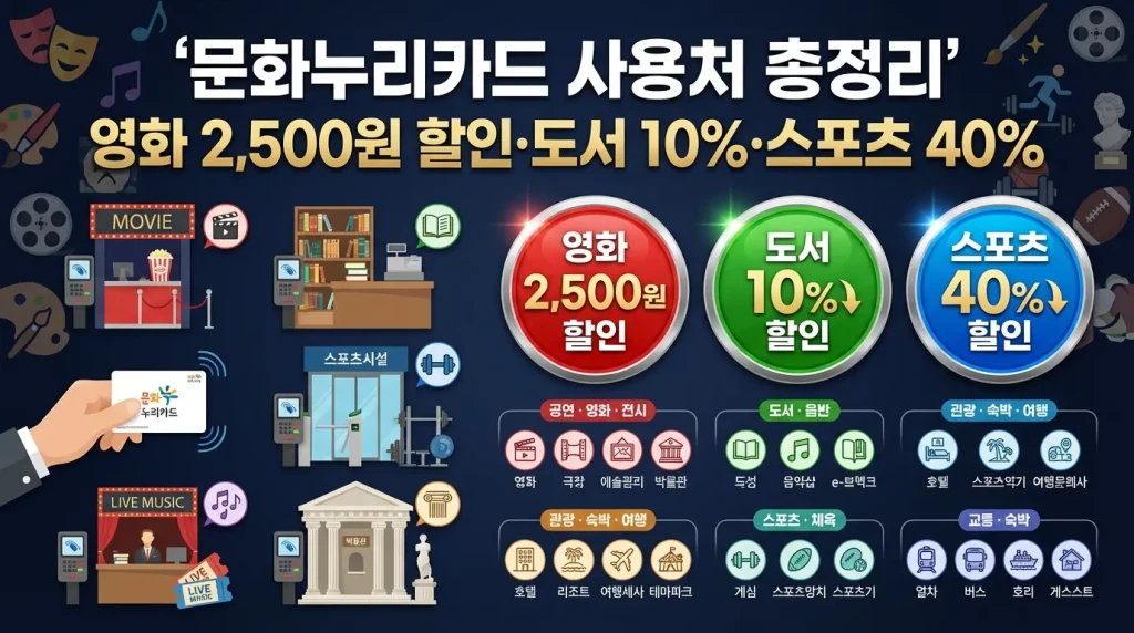 문화누리카드 사용처