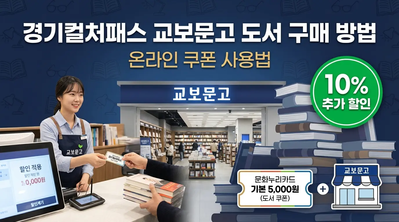 경기컬처패스 교보문고 도서 구매 방법
