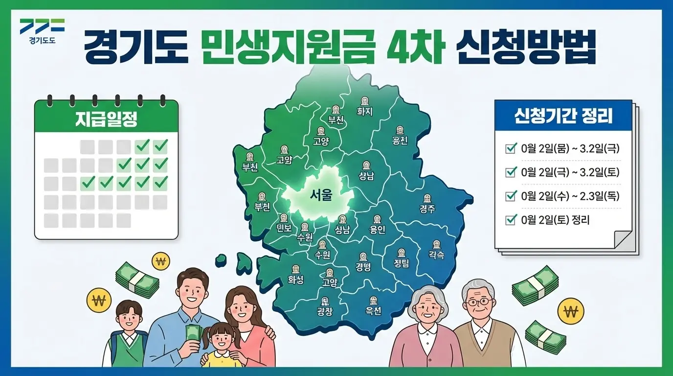 경기도 민생지원금 4차 신청방법