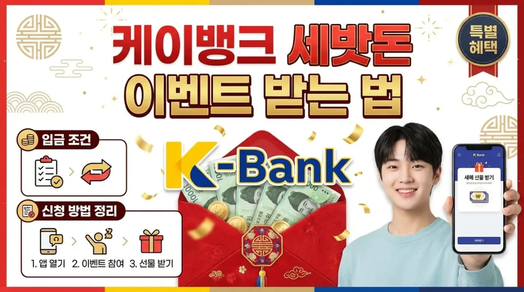 케이뱅크 세뱃돈 언제 들어오나