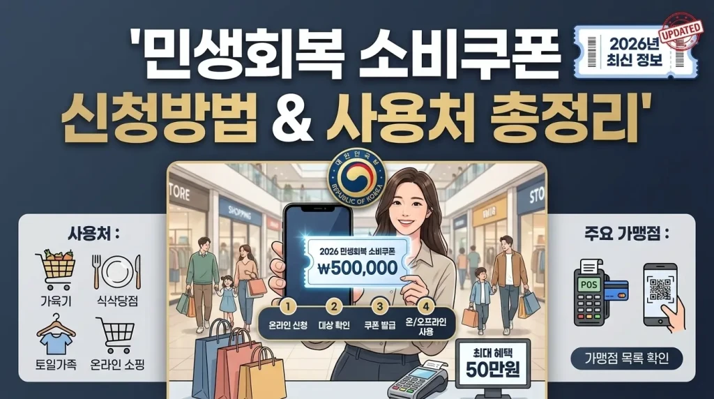 민생회복 소비쿠폰 신청방법