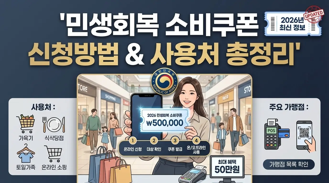 민생회복 소비쿠폰 신청방법