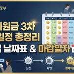 민생지원금 3차 신청방법