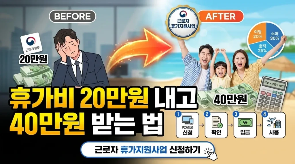휴가비 20만원 내고 40만원 받는 법