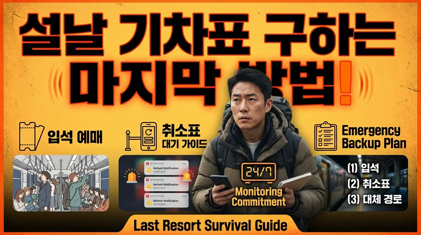 시니어·장애인 전용 설날 기차표 예매 방법