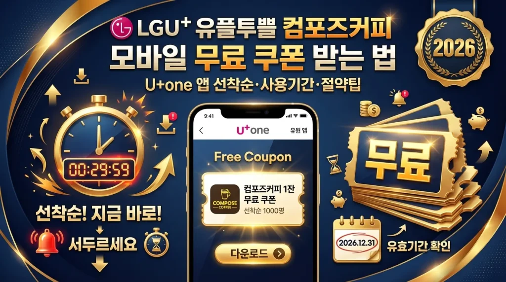 LGU+ 유플투쁠 컴포즈커피