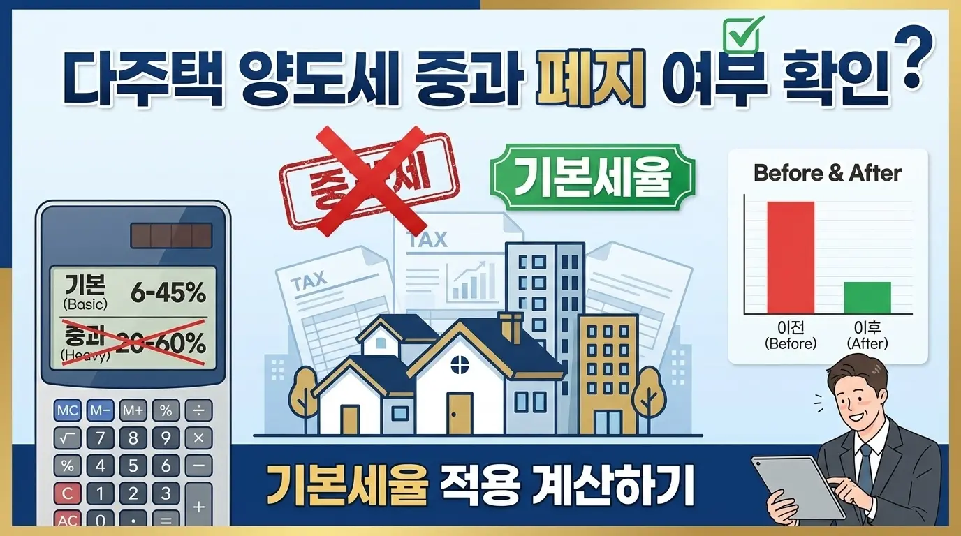 규제지역 다주택 양도세 적용 기준