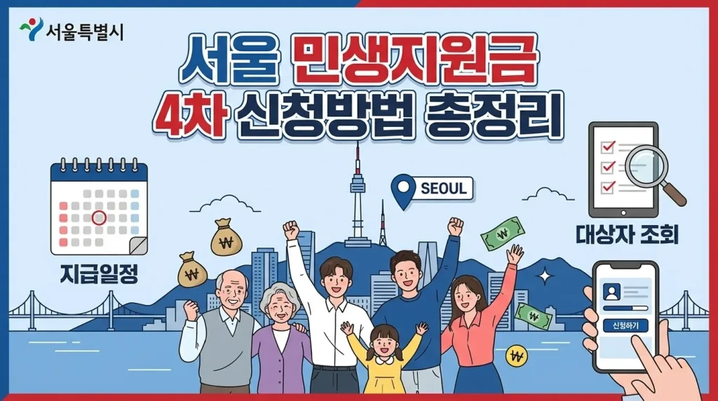 서울 민생지원금 4차 신청방법