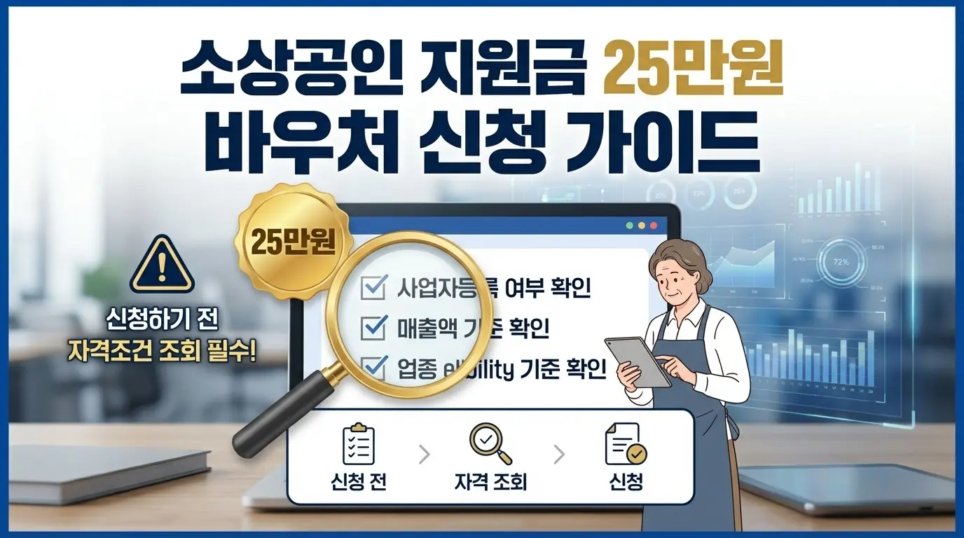 소상공인 지원금 25만원