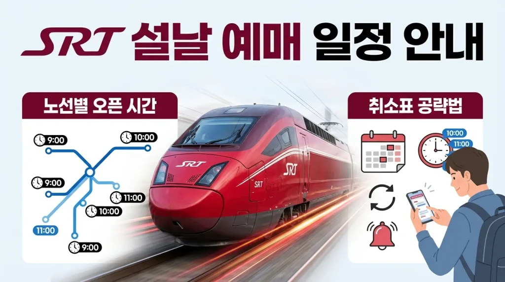 SRT 설날 예매