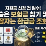 민생지원금 신청 전 필수! 숨은 보험금 찾기