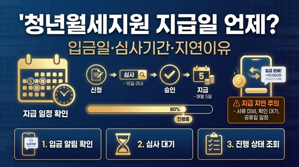 청년월세지원 지급일