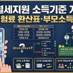 청년월세지원 소득기준 계산법