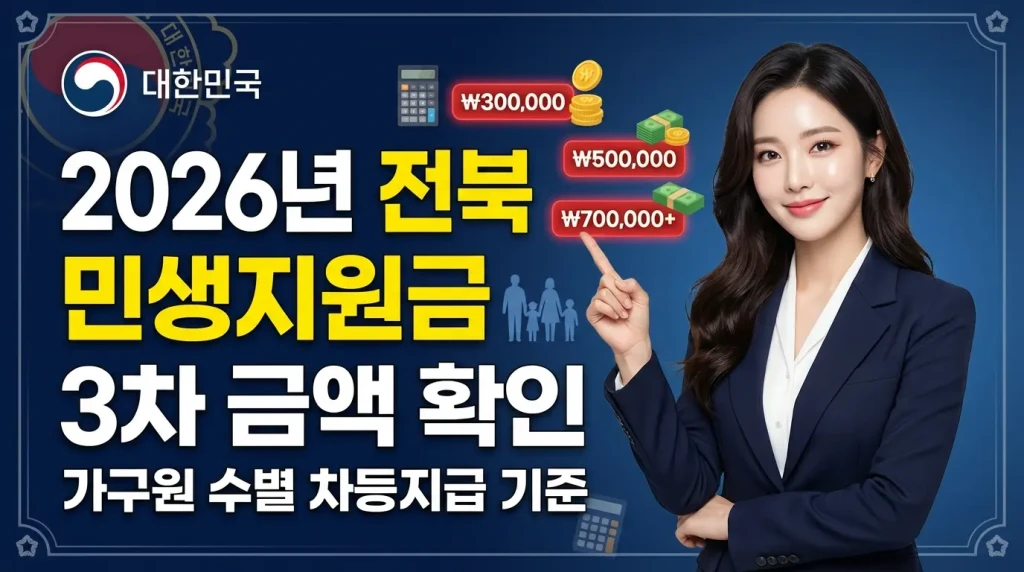 전북 민생지원금 3차 금액 확인