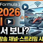 F1 2026 중계 어디서 보나
