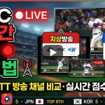 WBC 실시간 중계 보는 법