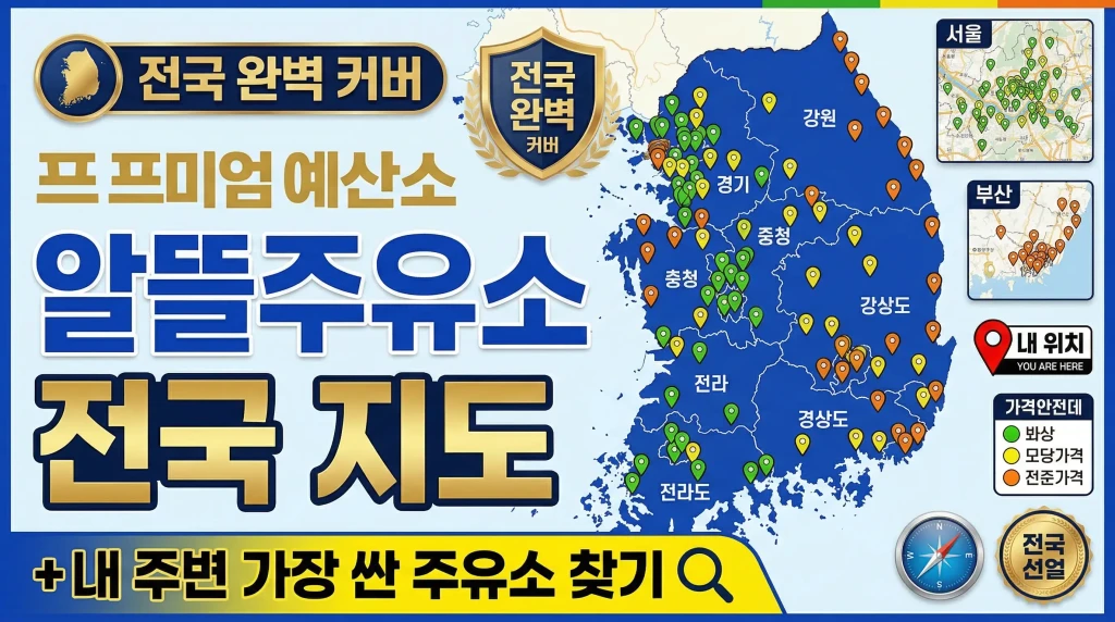 알뜰주유소 전국 지도(+내 주변 가장 싼 주유소 찾기) 2 알뜰주유소 전국 지도