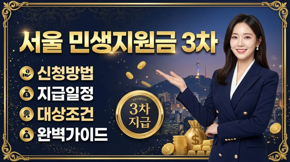 서울 민생지원금 3차 신청방법 지급일정 대상조건 총정리 2 서울 민생지원금 3차