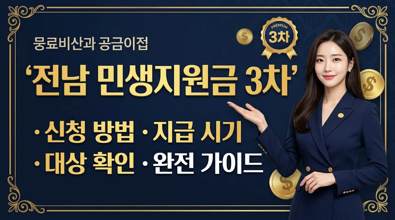 전남 민생지원금 3차