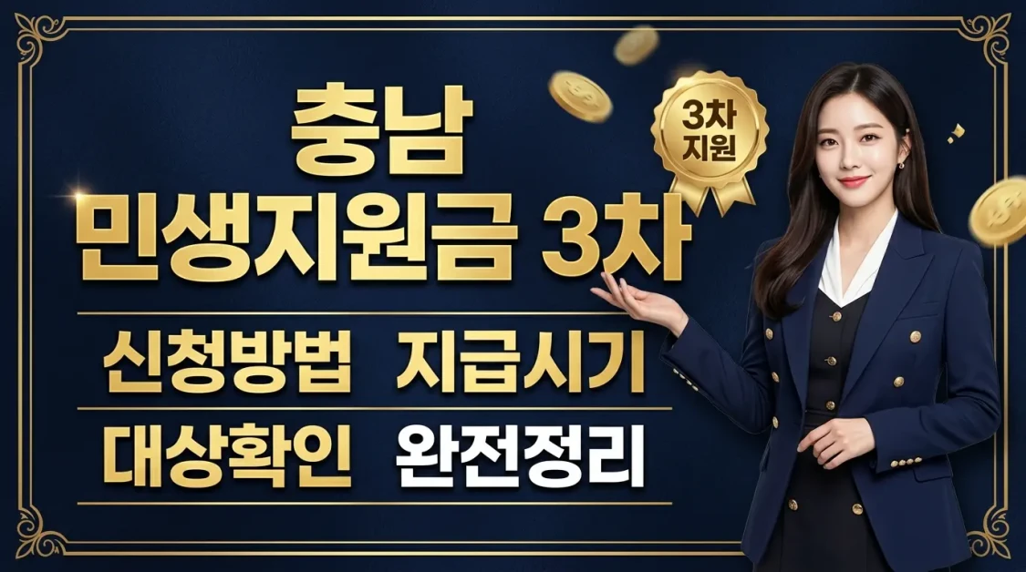 충남 민생지원금 3차 신청방법 및 대상자 조회 2026년 최신 정보 총정리 2 충남 민생지원금 3차