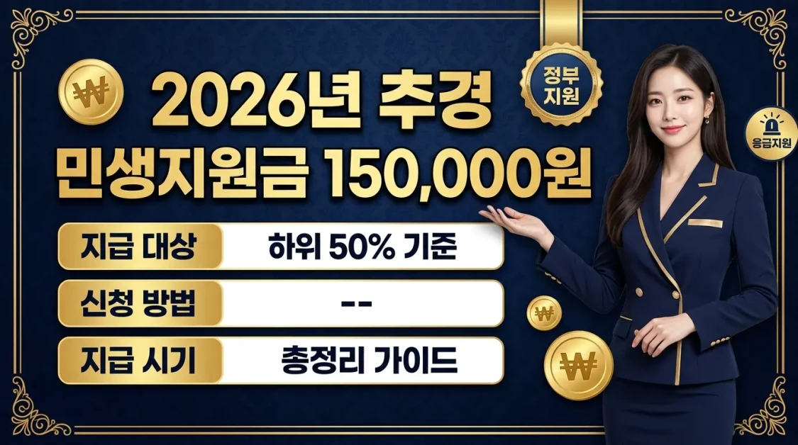 2026 전쟁추경 민생지원금 15만원 총정리(+지급대상·하위50% 기준·신청방법·지급일) 2 전쟁추경 민생지원금