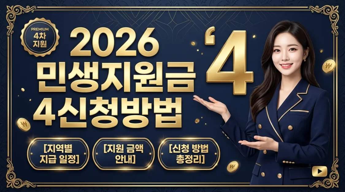 2026 민생지원금 4차 신청방법 | 지역별 지급일정·지원금액 총정리 2 민생지원금 4차