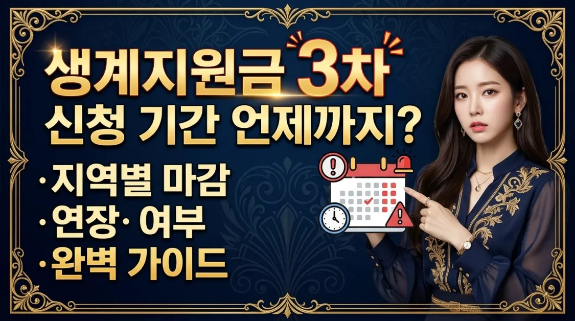 민생지원금 3차 신청기간 언제까지? 지역별 마감일·연장 여부 총정리 2 민생지원금 3차