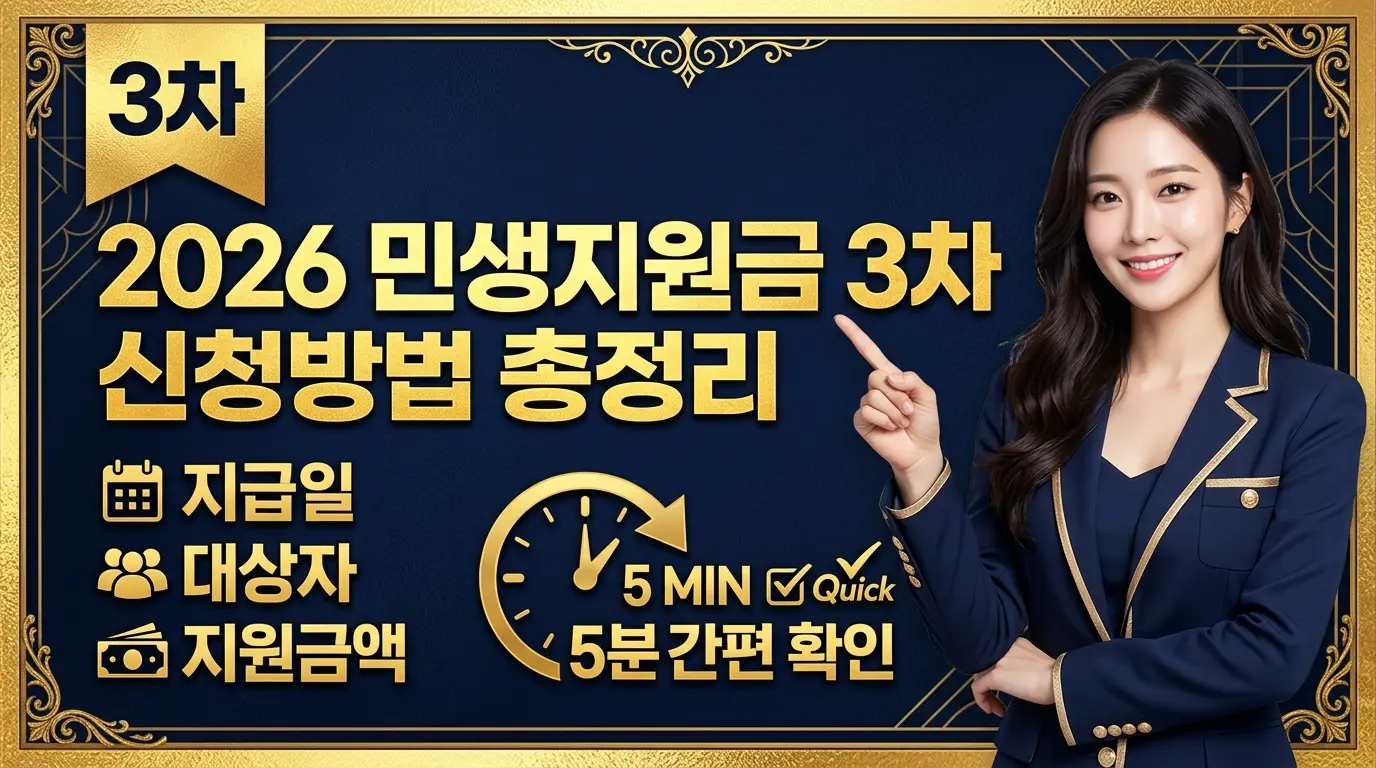 민생지원금 3차 신청방법