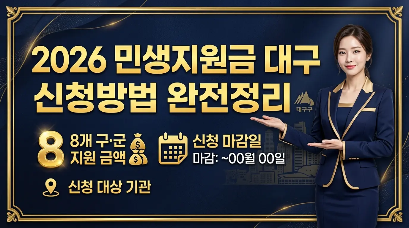 민생지원금 대구 신청방법