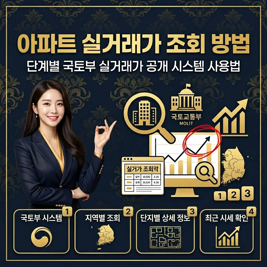 아파트 실거래가 조회 방법