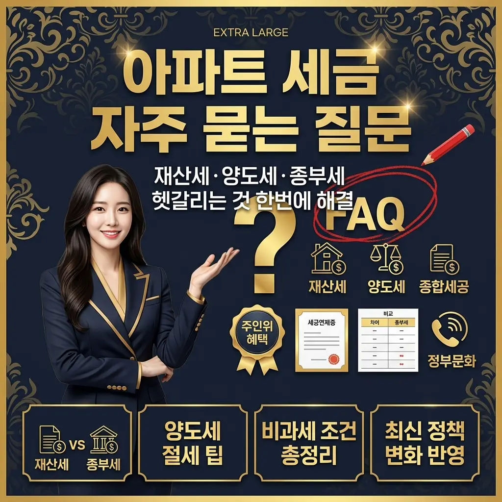 아파트 세금 자주 묻는 질문