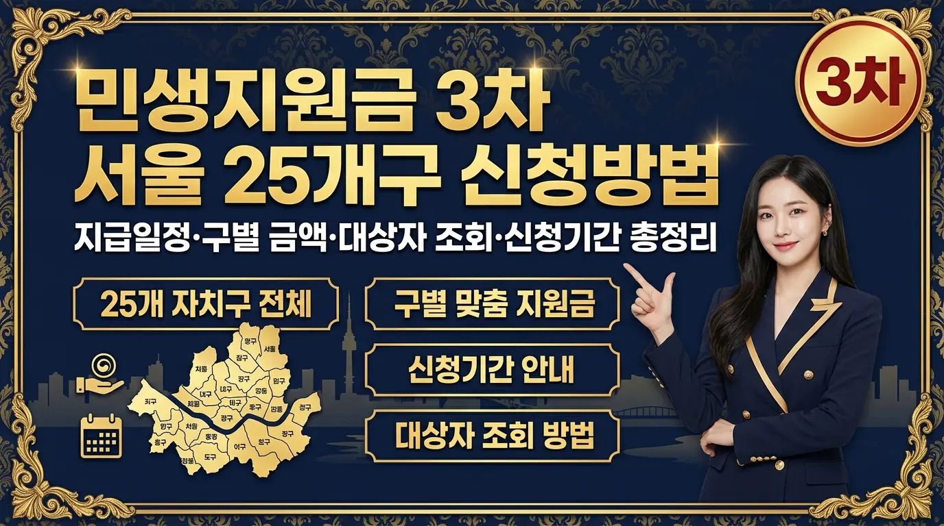 민생지원금 3차 서울