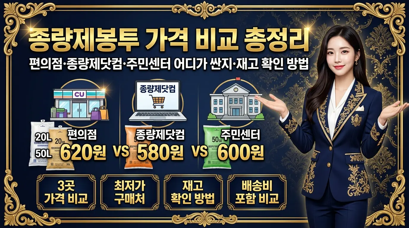 종량제봉투 가격