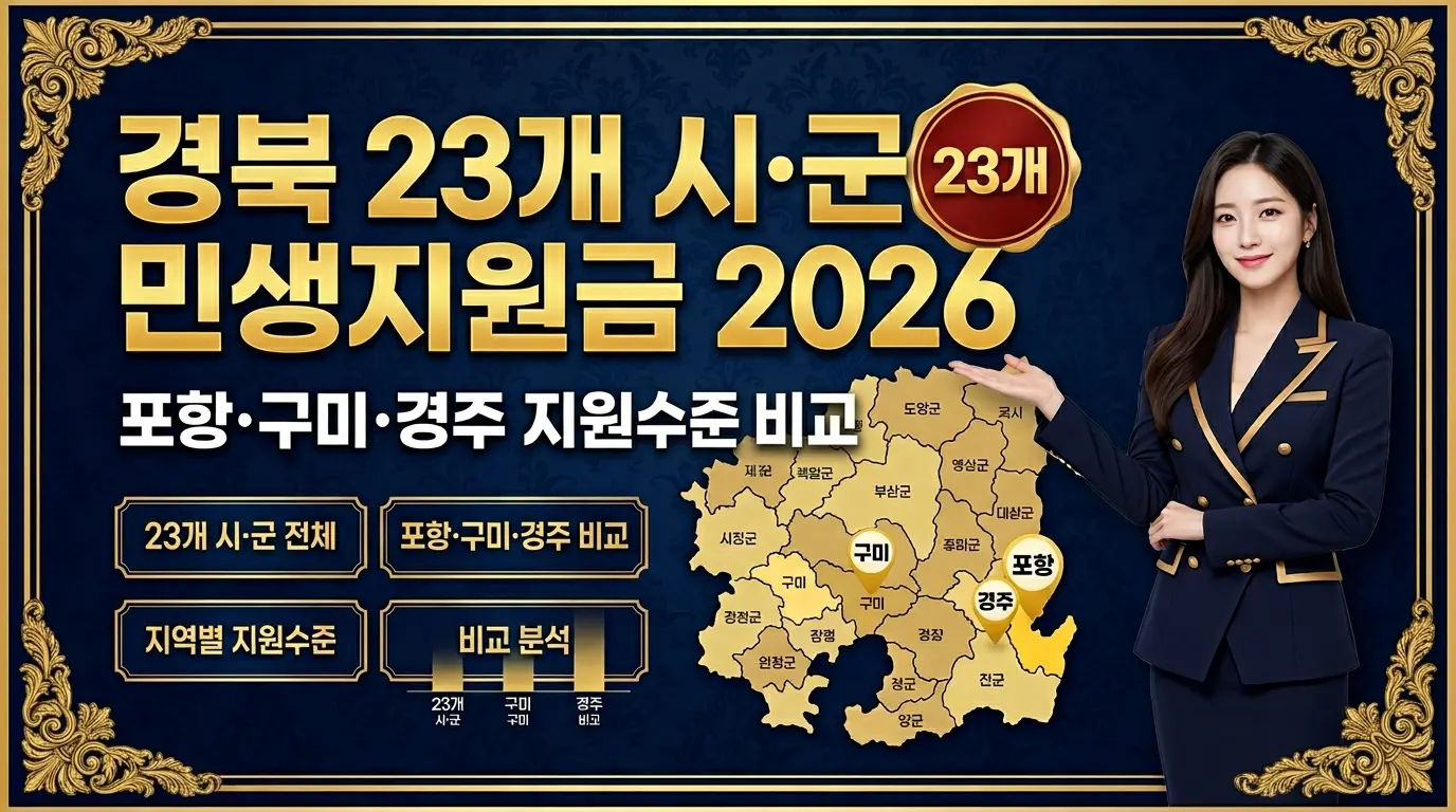 경북 23개 시·군 민생지원금