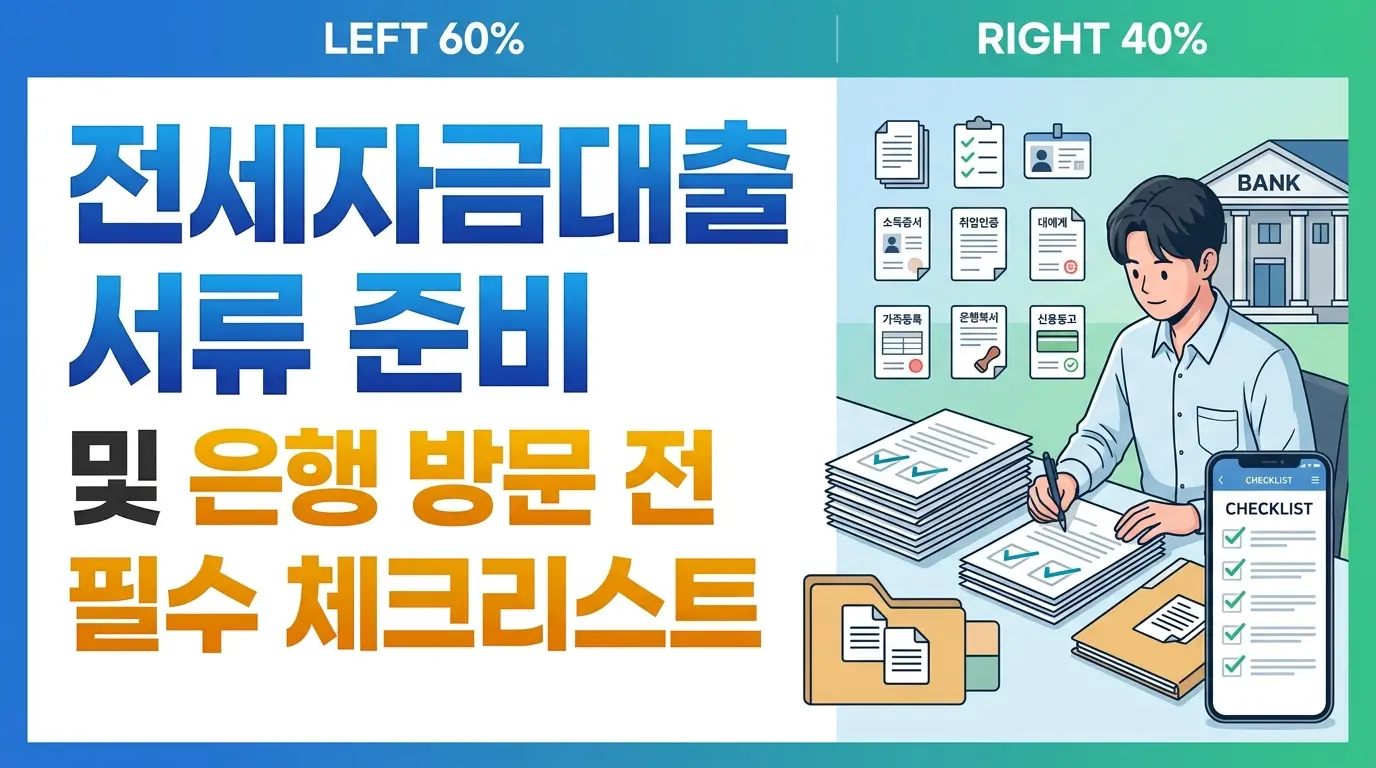 전세자금대출 서류 준비