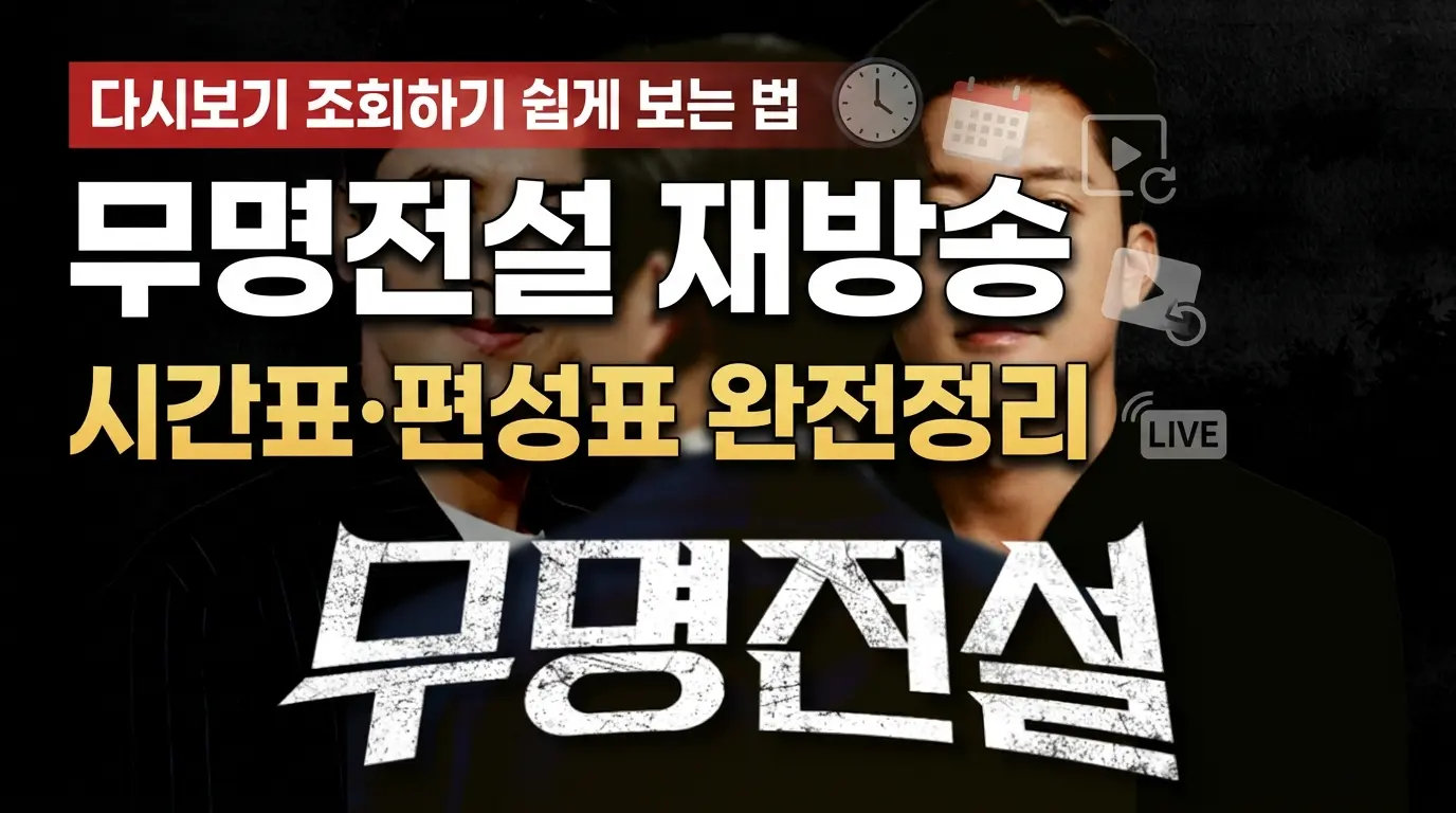 무명전설 재방송