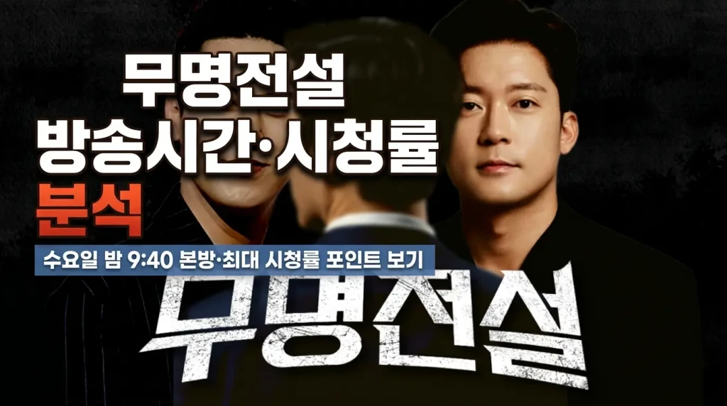 무명전설 방송시간