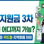 울산 민생지원금 3차 사용처