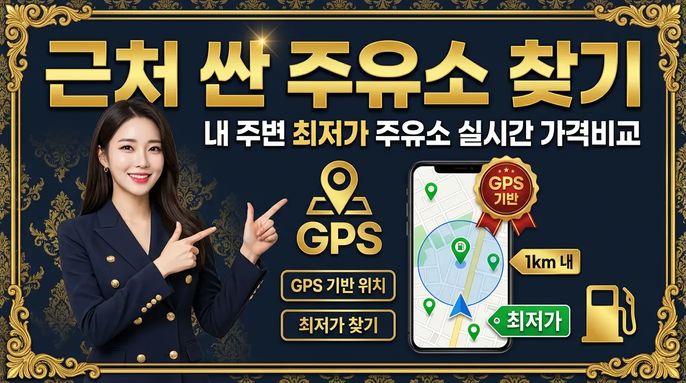 근처 싼 주유소 찾기