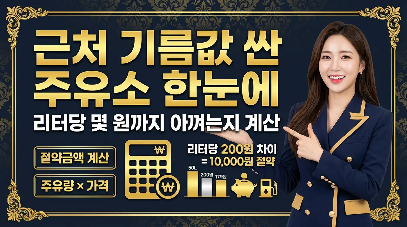 근처 기름값 싼 주유소