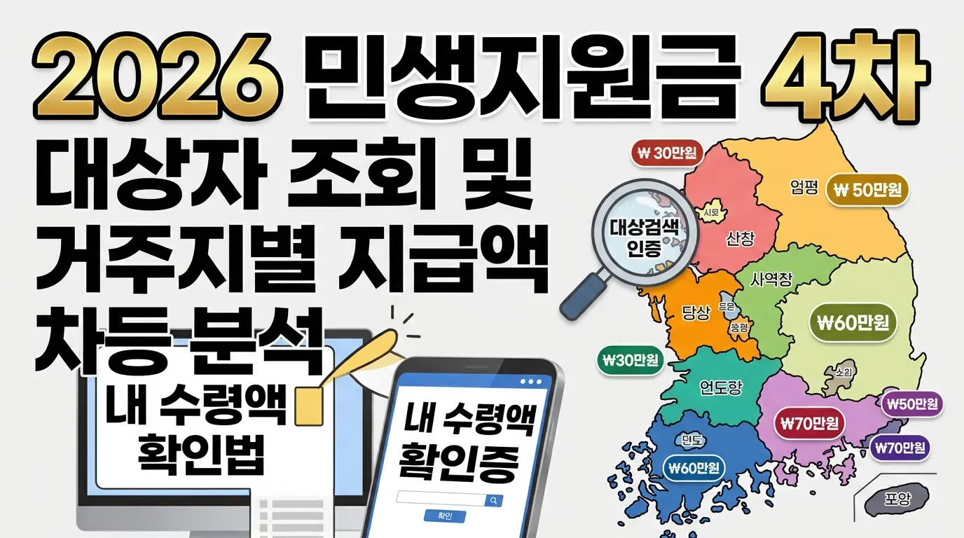 민생지원금 4차 대상자