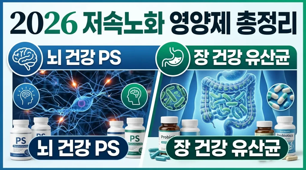 2026 저속노화 영양제 총정리