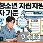 퇴소청소년 자립지원수당