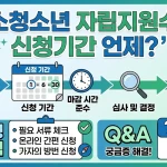 퇴소청소년 자립지원수당