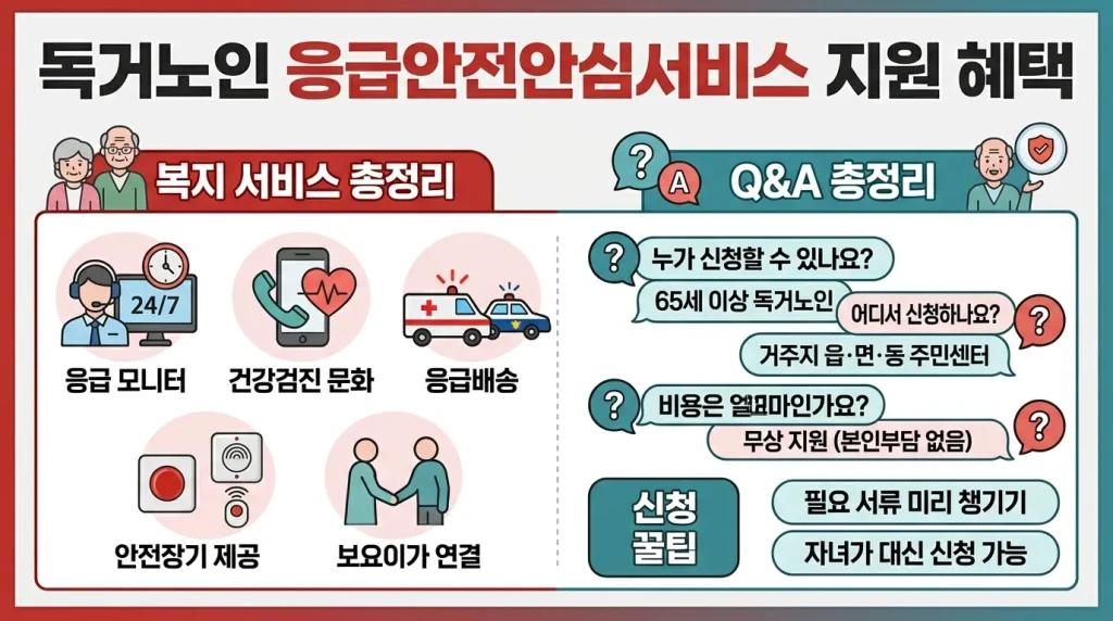 응급안전안심서비스 지원 혜택