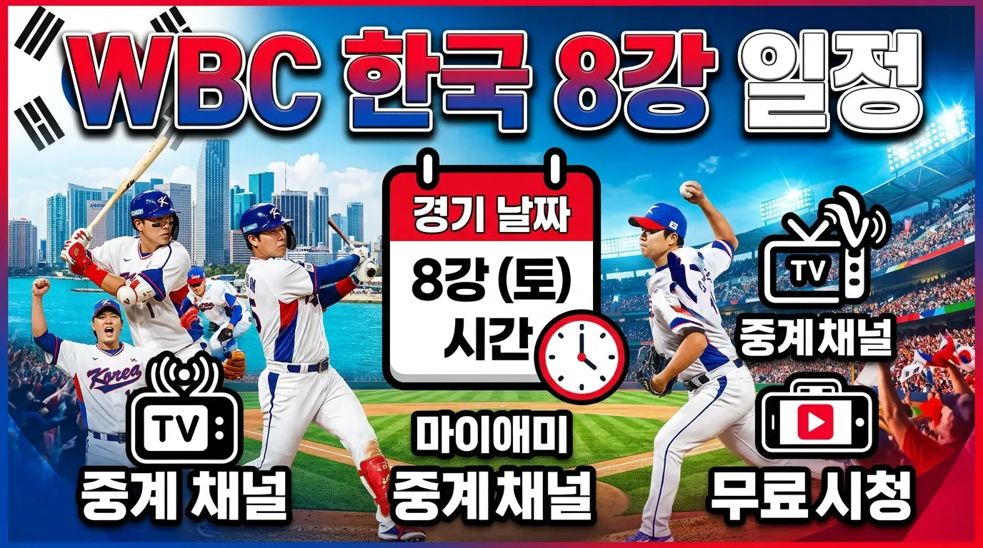 WBC 한국 8강 일정