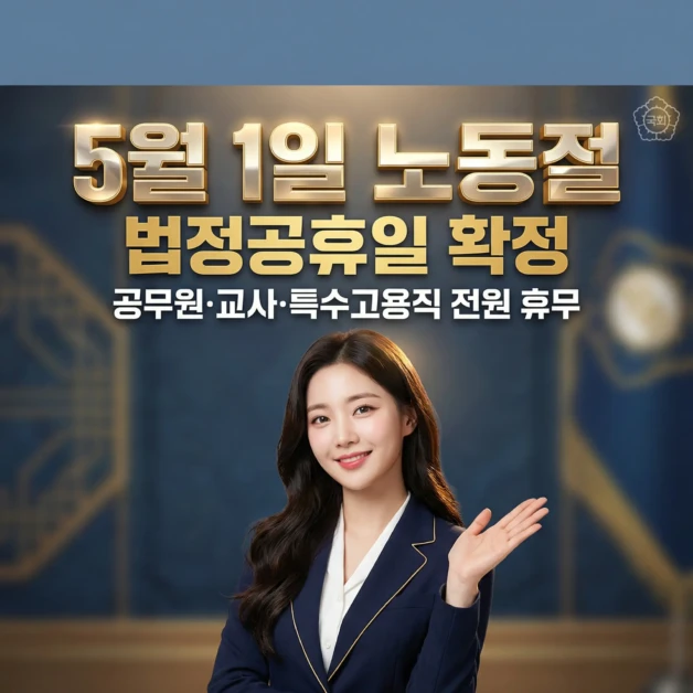2026 5월 1일 노동절 법정공휴일 확정 | 공무원·교사·특수고용직도 쉬는 이유 총정리 2 5월 1일 노동절