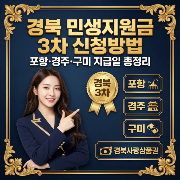 2026 경북 민생지원금 3차 신청방법 포항·경주·구미 지급일 총정리 2 premium korean government support announcement thu 1775288301547