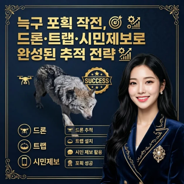 늑구 포획 작전, 드론·트랩·시민제보로 완성된 추적 전략 2 늑구 포획 작전, 드론·트랩·시민제보로 완성된 추적 전략