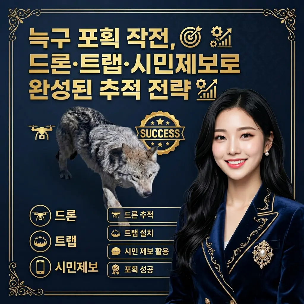 늑구 포획 작전, 드론·트랩·시민제보로 완성된 추적 전략